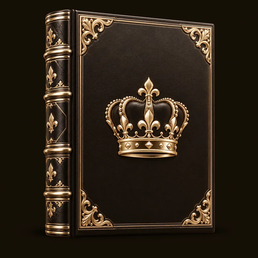 Ornate royal book — Spinfever
