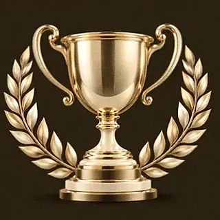 Gold trophy cup — Spinfever