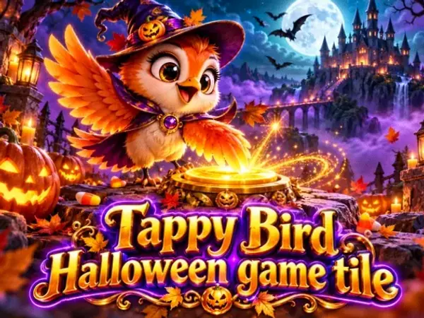 Tappy Bird Halloween game tile at Spinfever