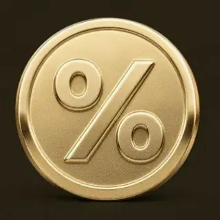 Gold percent coin — Spinfever