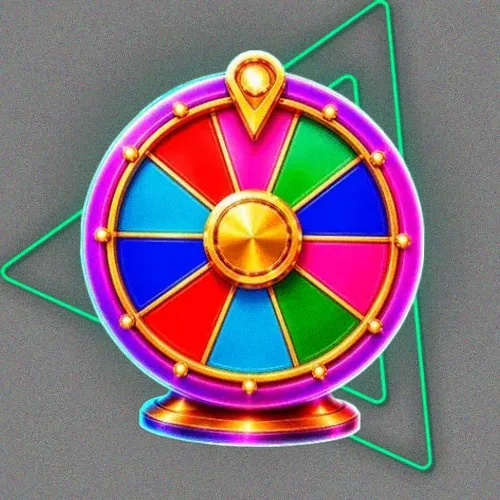 Colourful prize wheel