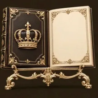 Ornate open book — Spinfever
