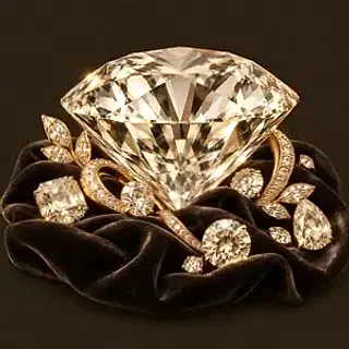Faceted diamond gemstone — Spinfever