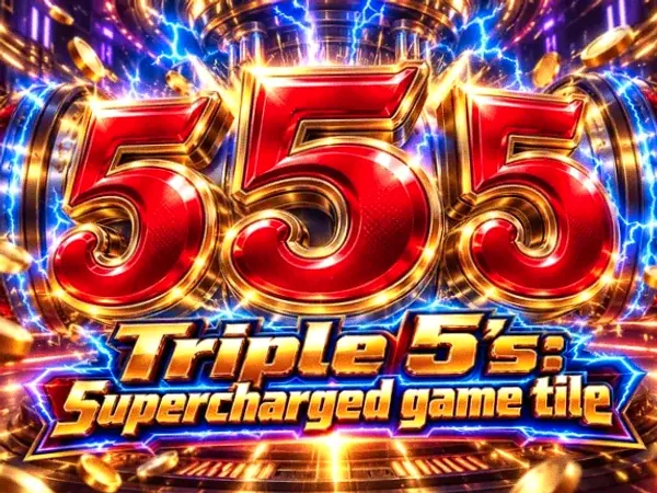 Triple 5's: Supercharged game tile at Spinfever
