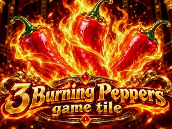 3 Burning Peppers game tile at Spinfever